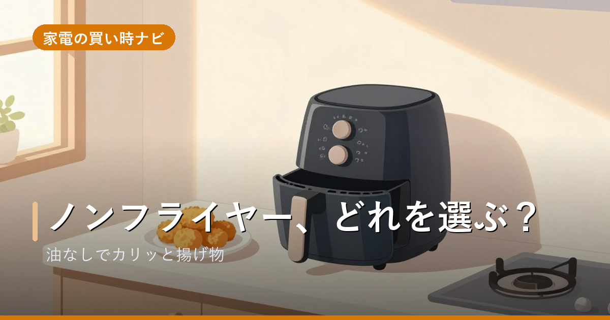 ノンフライヤーのおすすめ・選び方