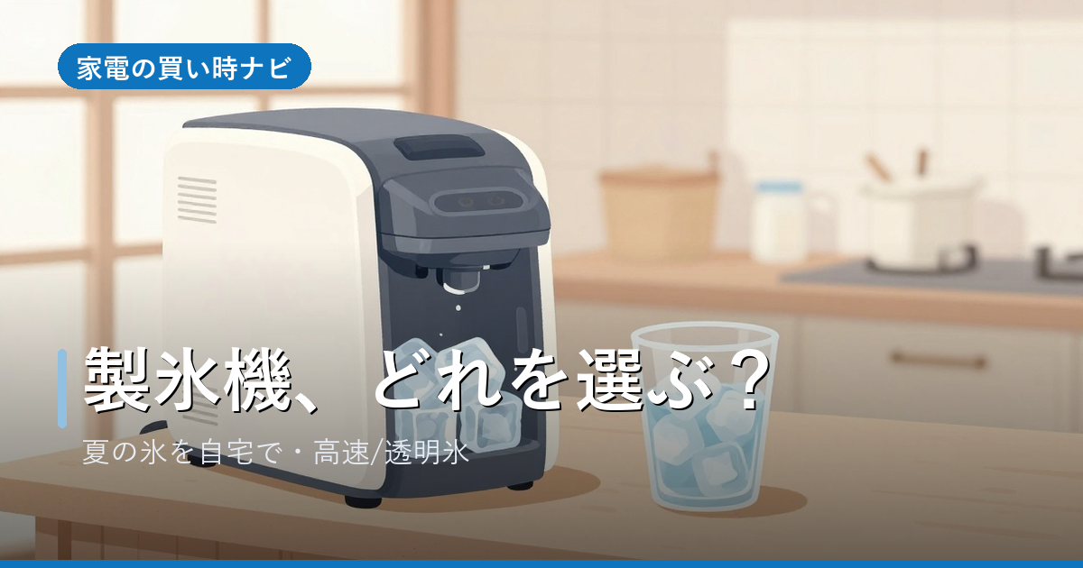 製氷機のおすすめ・選び方