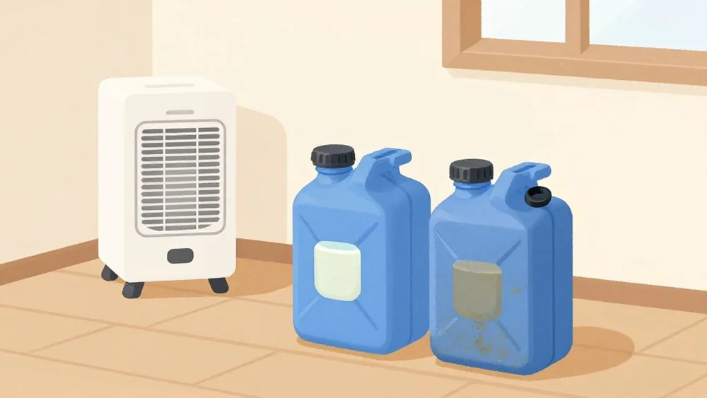 メーカーの線引きは「新しい灯油以外は使わない」。トヨトミのエコバーナー搭載機だけは、保管期間1年未満・冷暗所・水の混入なしという条件つきで前シーズンの灯油に対応する（イメージ画像）